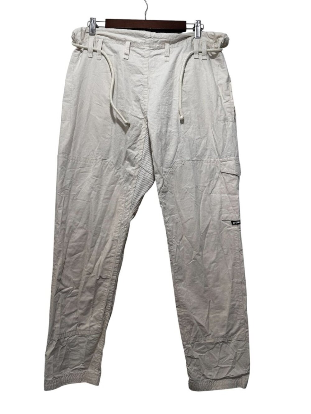 Hyperfly Jiu Jitsu Workwear Heavy Canvas Cargo Pants A1L Men Beige Thermal Karat